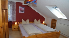 Fewo Schwalbennest - 2. Schlafzimmer mit Doppelbett