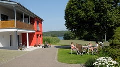 Ferienhaus Hofmann - gemütliche Sitzgruppe vor der Villa Griesmühle